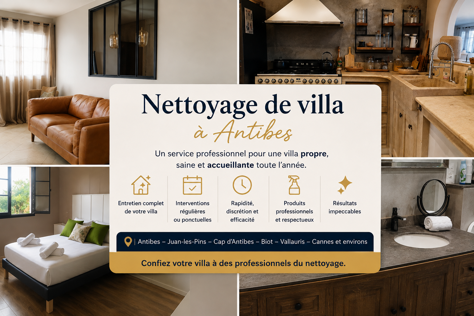 Nettoyage de villa à Antibes : profitez d&rsquo;un service professionnel pour une maison impeccable